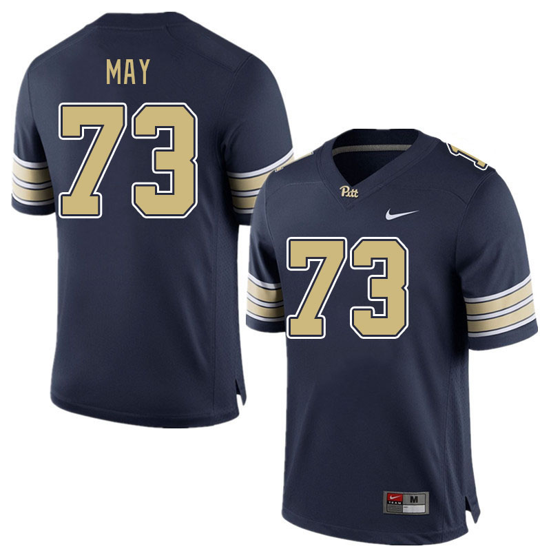 Pitt Panthers #73 Mark May College Football Jerseys Stitched Sale-Navy